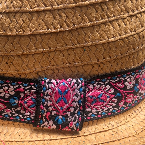 Ribbon Trim Fedora Straw Hat - Picture 4 of 4